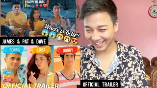 James and Pat and Dave | Official Trailer | Ronnie Alonte,Loisa Andalio& Donny Pangilinan | REACTION