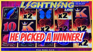 🔥BIG LUCKY PICKED THIS SLOT!🍀He Did GOOD! Lightning Link - High Stakes and Tiki Fire For the Win!