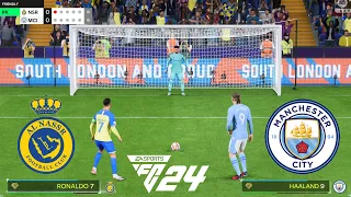 EA SPORTS FC 24 - Ronaldo vs Haaland ⚽ Penalty Shoot-out ⚽ Al Nasser vs Manchester City