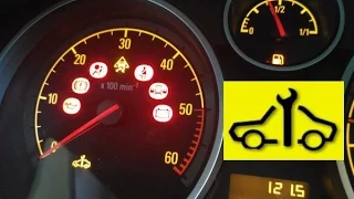 Spanner warning light? When does it come on? stay on? go off?