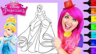 How To Color Cinderella | Markers