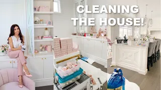 CLEANING + ORGANIZING THE HOUSE 2021!🧹GROCERIES & OFFICE DECORATING VLOG 01✨