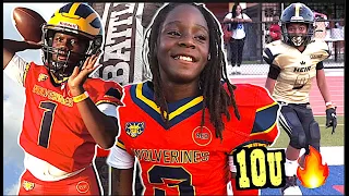 🔥🔥 Things Got Ugly QUICK ! Top 10U in the Nation SED Wolverines (TX)  Heir Football Academy (WA)