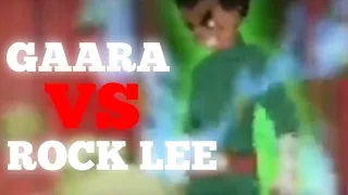 Gaara Vs Rock Lee FULL FIGHT Fullscreen HD (English Dubbed)