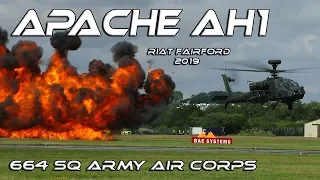 RIAT 2019 4K UHD Apache Ah1 Demo display 664 sq Army Air Corps  Fantastic !!!