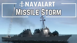Ship To Ship Missile Fight - NavalArt