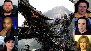 Optimus Prime vs GrimLock | Age of Extinction | Reaction Mashup  | #transformers