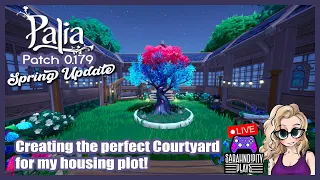 Palia Patch 0.179: Creating a beautiful courtyard for my plot! #palia #springupdate #cozygaming