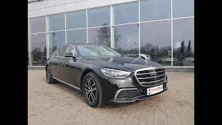 New Mercedes S-class W223 with a driver in Kyiv. Rent the best Mercedes car with a driver!