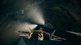 Ace Combat 7 Su57 -  Mission 18 -  Third Person View