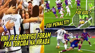 BARÇA REVOLTADO! - VINI JR e RODRYGO COMEMORAM na TORCIDA! - BELLINGHAM faz GOL nos ÚLTIMOS MINUTOS!