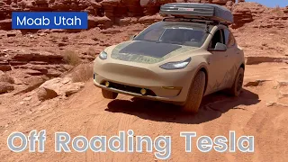 Tesla Off Roading in Moab - Little Damage