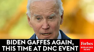 WATCH: Biden Gaffes Again While Speaking At A DNC Event