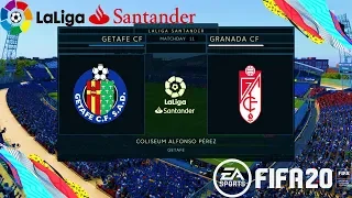 FIFA 20 | La Liga Santander 19-20 Getafe CF vs Granada CF  Matchweek 11  | Gameplay PC