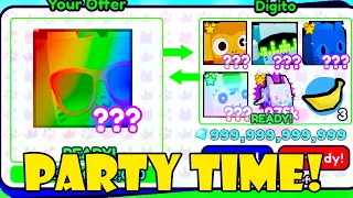 Trading My RAINBOW HUGE PARTY CAT for CRAZY Offers.. | Pet Simulator X