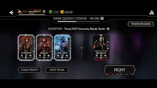 Dark Queen’s Tower Boss Battle 90 Fight + Reward MK Mobile