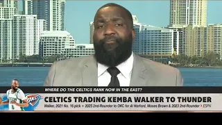 "Celtics trading Kemba Walker to Thunder, Carry the hell on"...