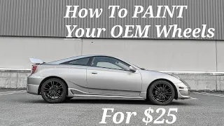 MITCH DORE | How To Paint OEM Wheels GLOSS BLACK !!