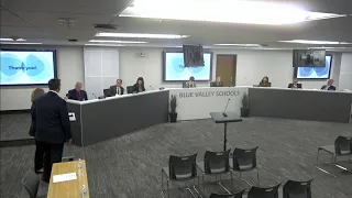 Blue Valley Board of Education Meeting 3-4-2024