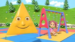 Learn Shapes | Kindergarten Nursery Rhymes Songs for Kids | Educational Videos by Little Treehouse