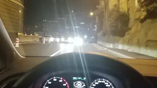 Monaco F1 circuit at night