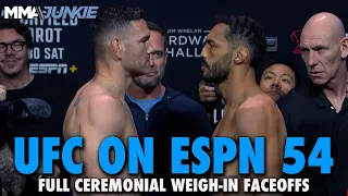 UFC on ESPN 54 Full Fight Card Faceoffs From Atlantic City | Ceremonial Weigh-Ins