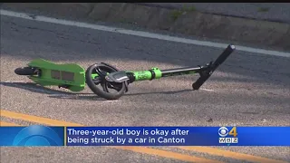 5-Year-Old On Scooter Hit By Car In Canton