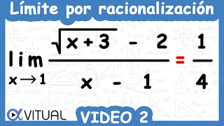 Límite Indeterminado 0/0 por Racionalización | Video 2 de 5