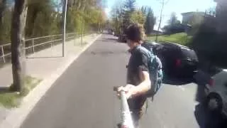 Skateboard FAIL CRASH WITH CAR