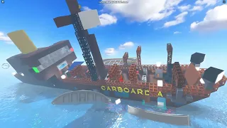 S.S Carboardia sinkinig [Sleeping sun] Build a ship to survivor's island