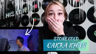 First Time Hearing Cakra Khan - Stone Cold (Demi Lovato Cover) REACTION | HIS VOICE IS AMAZING! 😱