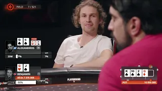 Benjamin Heath Eliminated 7th By Alexandros | Main Event | MILLIONS North America 2019