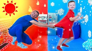 Mateo Bateo and Hot vs Cold Challenge with Dad