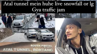 Atal Tunnel Mein Huhe Live Snowfall | Koksar Valley Trip With Friends | Vikas Thapa