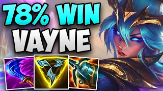 CHALLENGER 78% WIN RATE VAYNE FULL GAMEPLAY! | CHALLENGER VAYNE ADC GAMEPLAY | Patch 13.23 S13