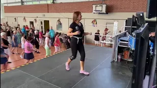 Waterfall Line Dance Demonstration with Maggie Gallagher in Germany