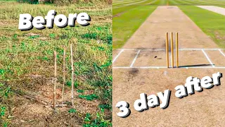 cricket pitch kaise banaye | how to make cricket pitch | cricket pitch making | cricket pitch length