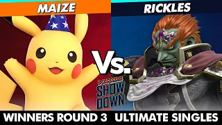 Scrims Showdown 63 - Maize (Pikachu) Vs. Rickles (Ganondorf) SSBU Ultimate Tournament