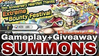 OPBR Ex Whitebeard Edward Newgate(Summon+Gameplay+Giveaway) | One Piece Bounty Rush