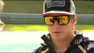 Spa 2012 Kimi Räikkönen Trackwalk with Eddie Jordan 😎