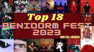 Top 18 - Benidorm Fest 2023 | 26-02-2023