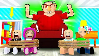 ESCAPE EVIL GRANDPA OBBY WITH BOBBY, JJ, MASH, AND BOSS BABY  | Roblox