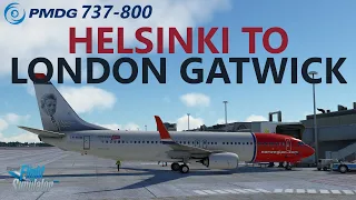 MSFS | PMDG 737-800 | Norwegian - Helsinki Vantaa to London Gatwick on VATSIM!
