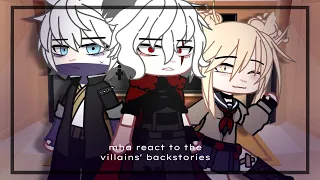mha react to villains' backstories/origins || angst || part 1/1