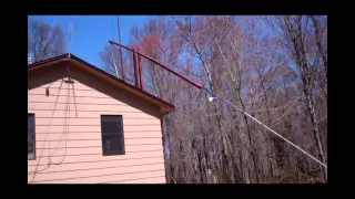 Custom Built 80-Foot Tall Free Standing Ham Radio Tip-Tower in Action!  This is COOL!
