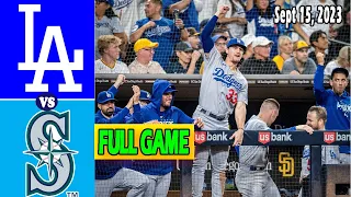 Dodgers vs. Mariners [FULL GAME]  September 15, 2023 - MLB Highlights | MLB Season 2023