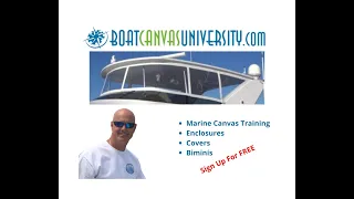 Boat Canvas University "Marine Canvas Training"