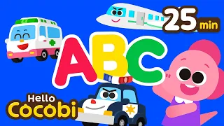 ABC Song Compilation | Vehicle, Jobs, Animals | Nursery Rhymes For Kids | Hello Cocobi