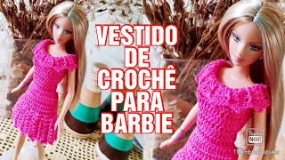 Vestido de crochê para boneca Barbie + Dicas de acessórios no final 💖😉