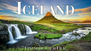 Iceland 4K Flying Over - Scenic Relaxation with Calm Music  - Cinematic 4K Video